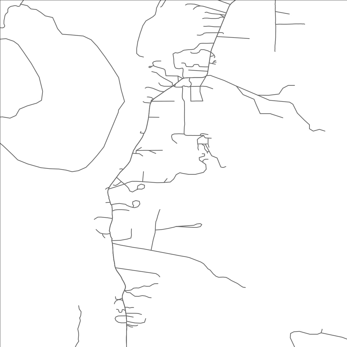 ROAD MAP OF TAKILMA, OREGON BY MAPBAKES