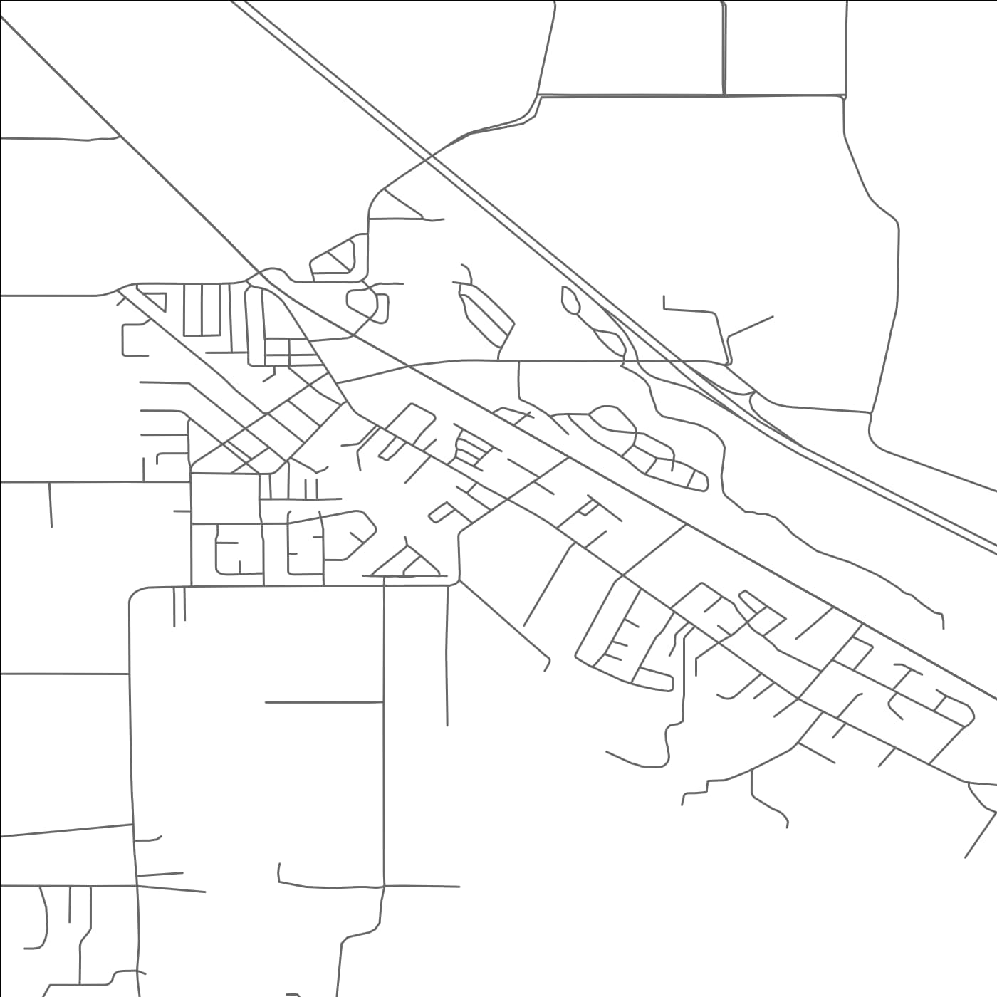 ROAD MAP OF TALENT, OREGON BY MAPBAKES