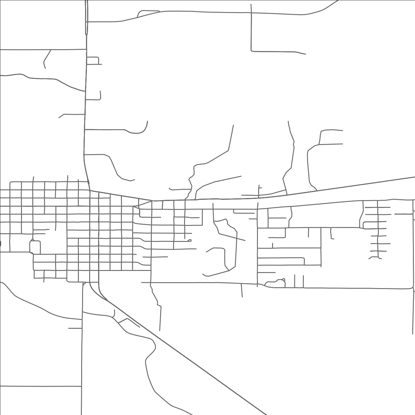 ROAD MAP OF TILLAMOOK, OREGON BY MAPBAKES