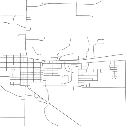 ROAD MAP OF TILLAMOOK, OREGON BY MAPBAKES