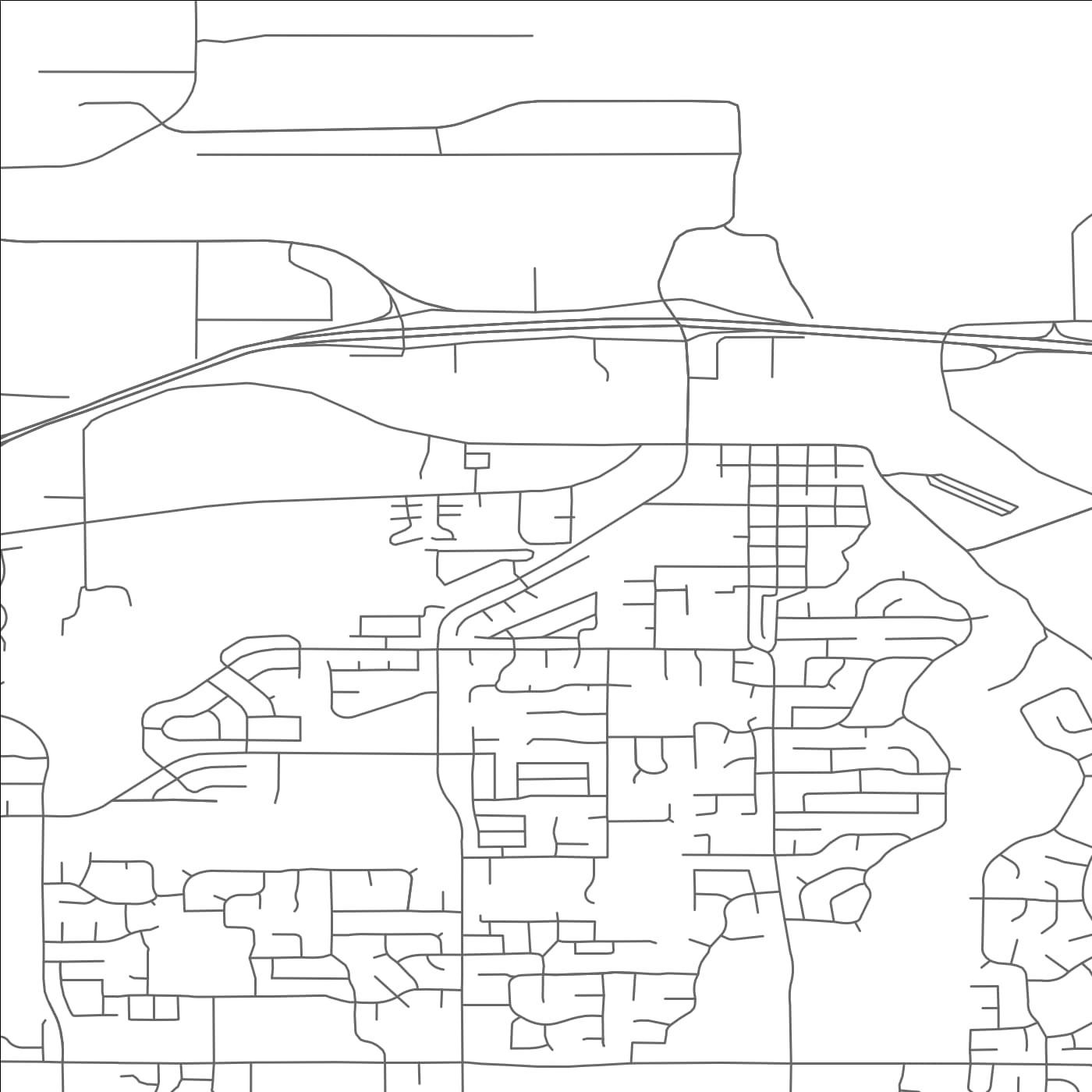 ROAD MAP OF TROUTDALE, OREGON BY MAPBAKES