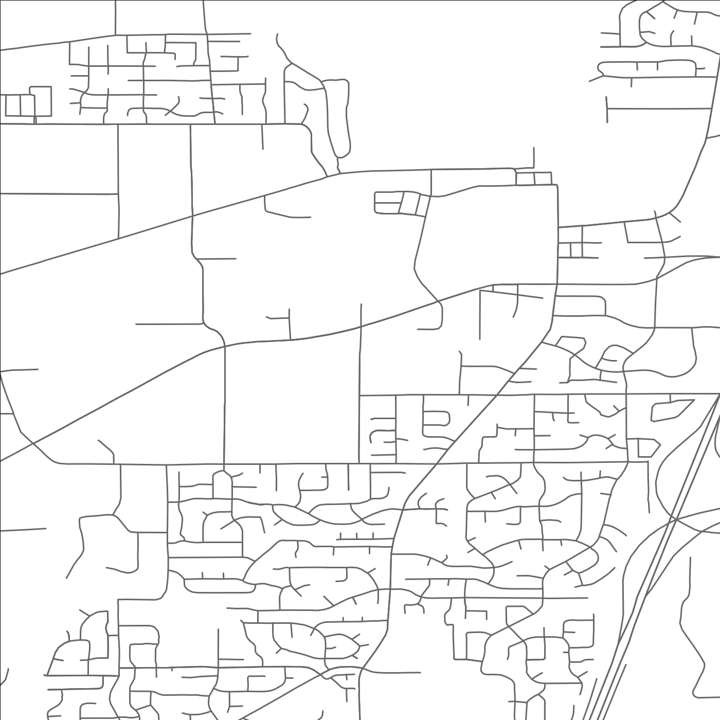 ROAD MAP OF TUALATIN, OREGON BY MAPBAKES