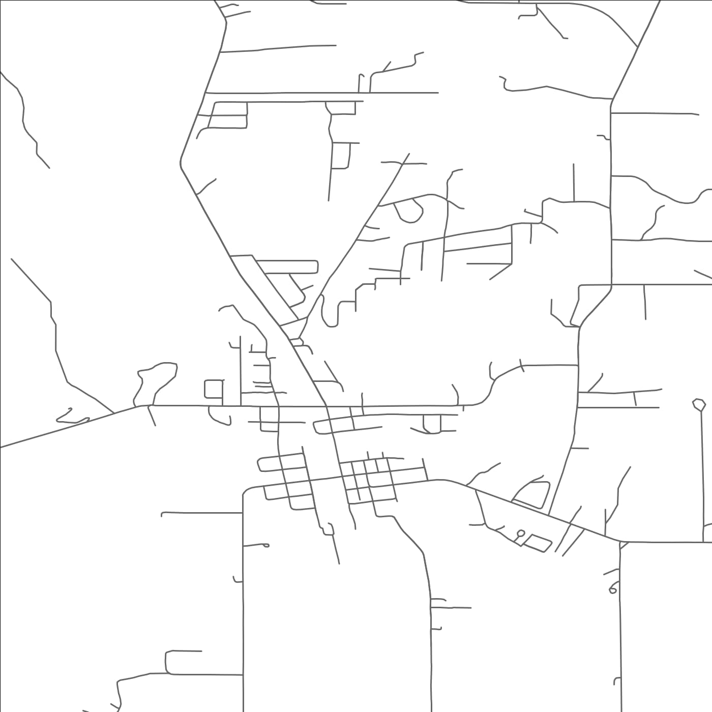 ROAD MAP OF TURNER, OREGON BY MAPBAKES