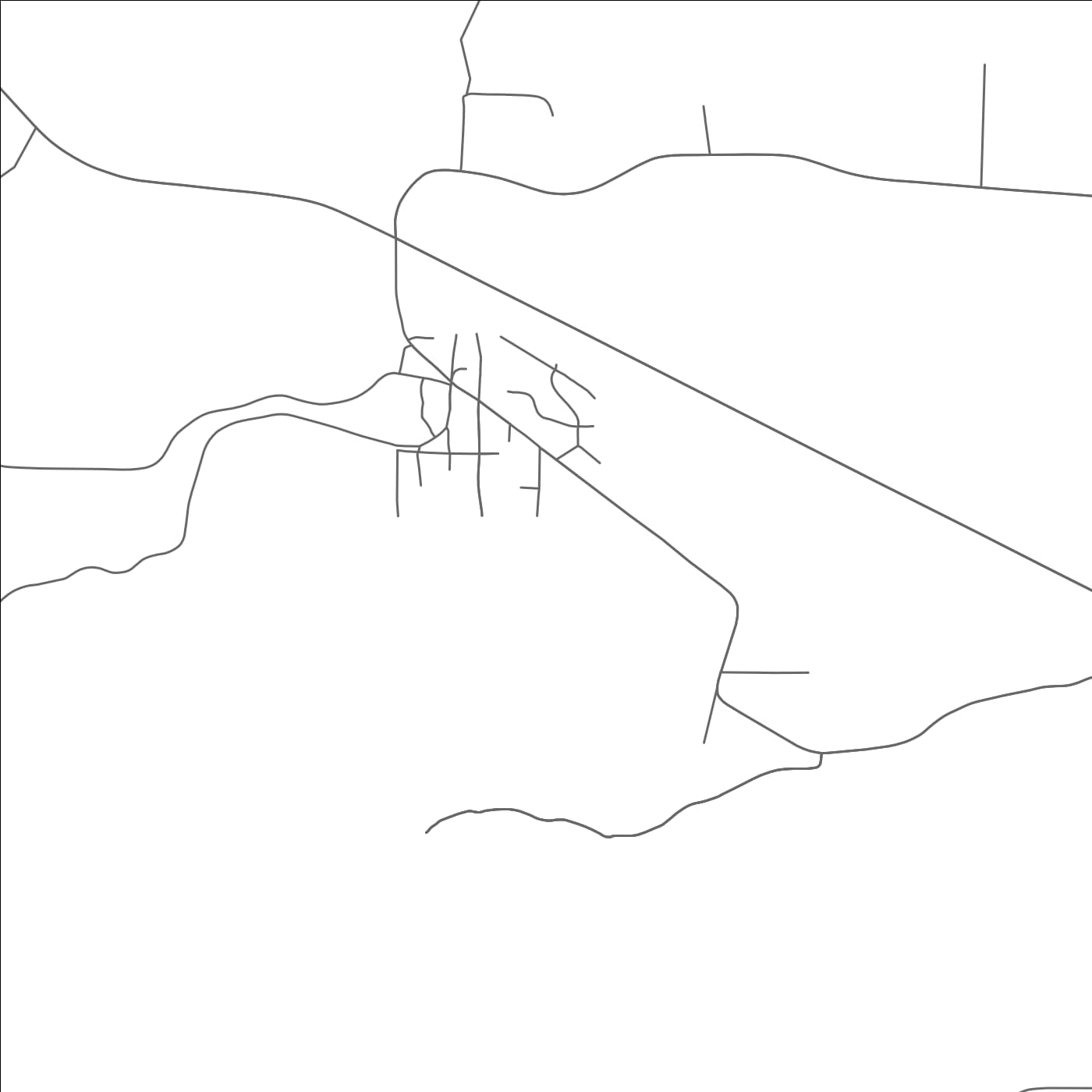 ROAD MAP OF TYGH VALLEY, OREGON BY MAPBAKES