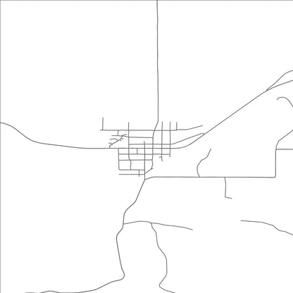 ROAD MAP OF UKIAH, OREGON BY MAPBAKES