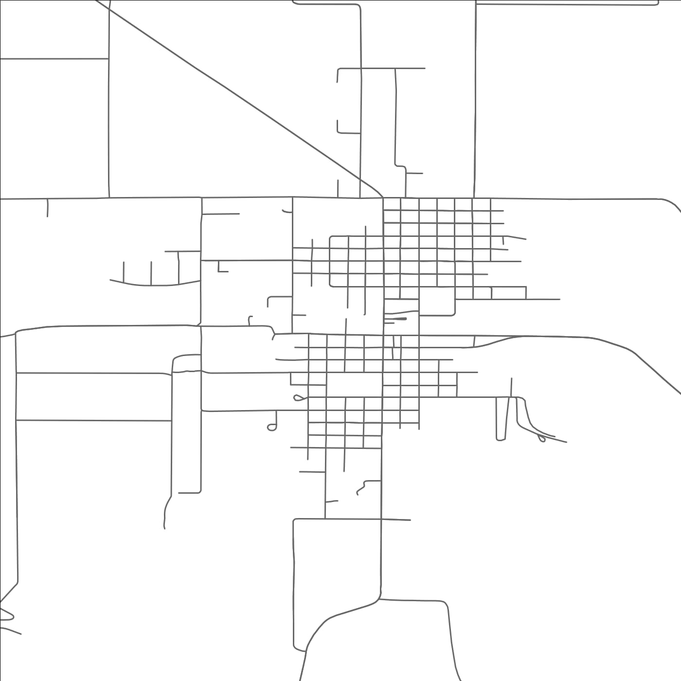 ROAD MAP OF UNION, OREGON BY MAPBAKES