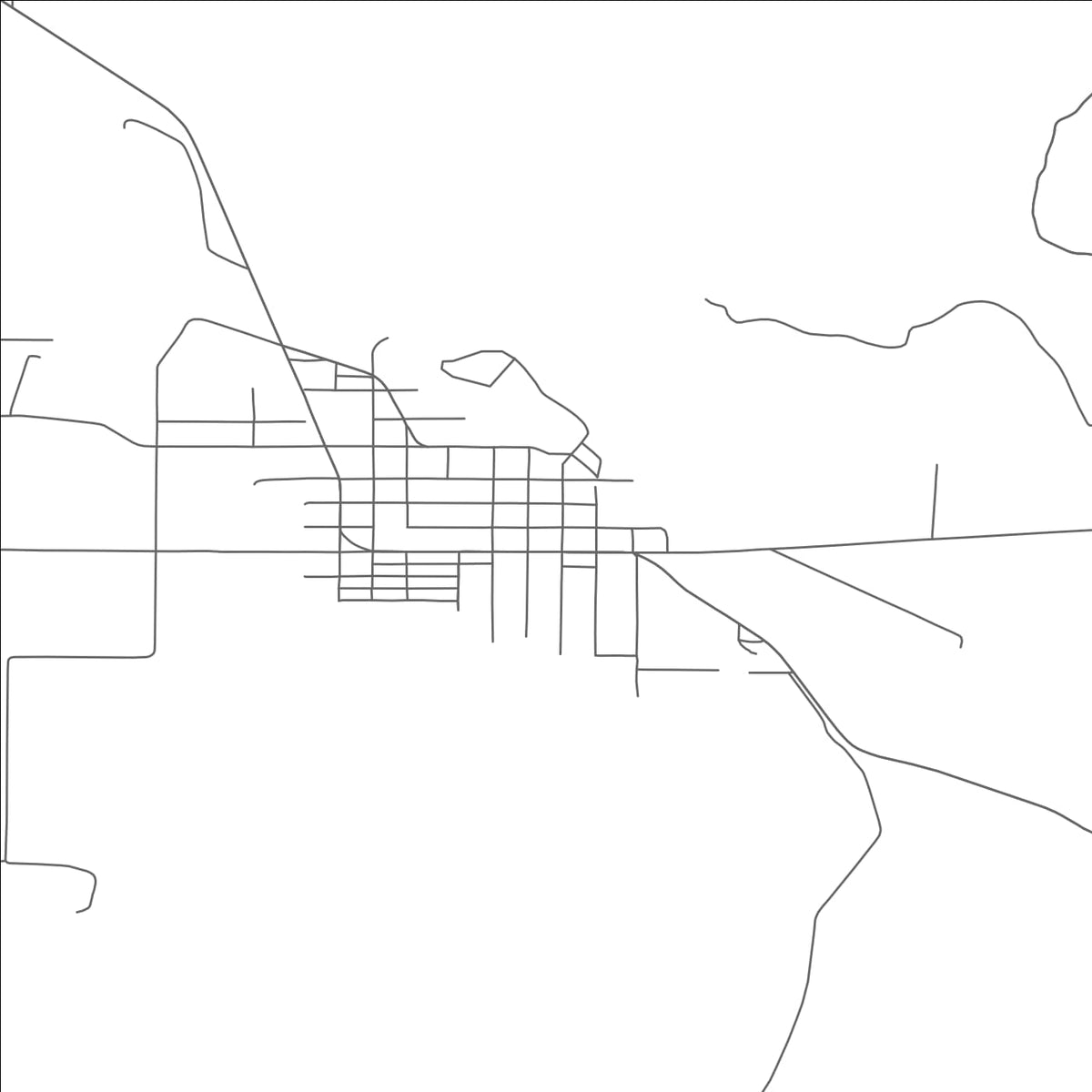 ROAD MAP OF WALLOWA, OREGON BY MAPBAKES