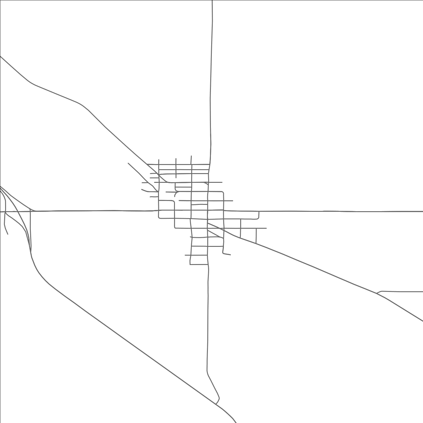 ROAD MAP OF WASCO, OREGON BY MAPBAKES