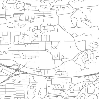 ROAD MAP OF WEST HAVEN SYLVAN, OREGON BY MAPBAKES