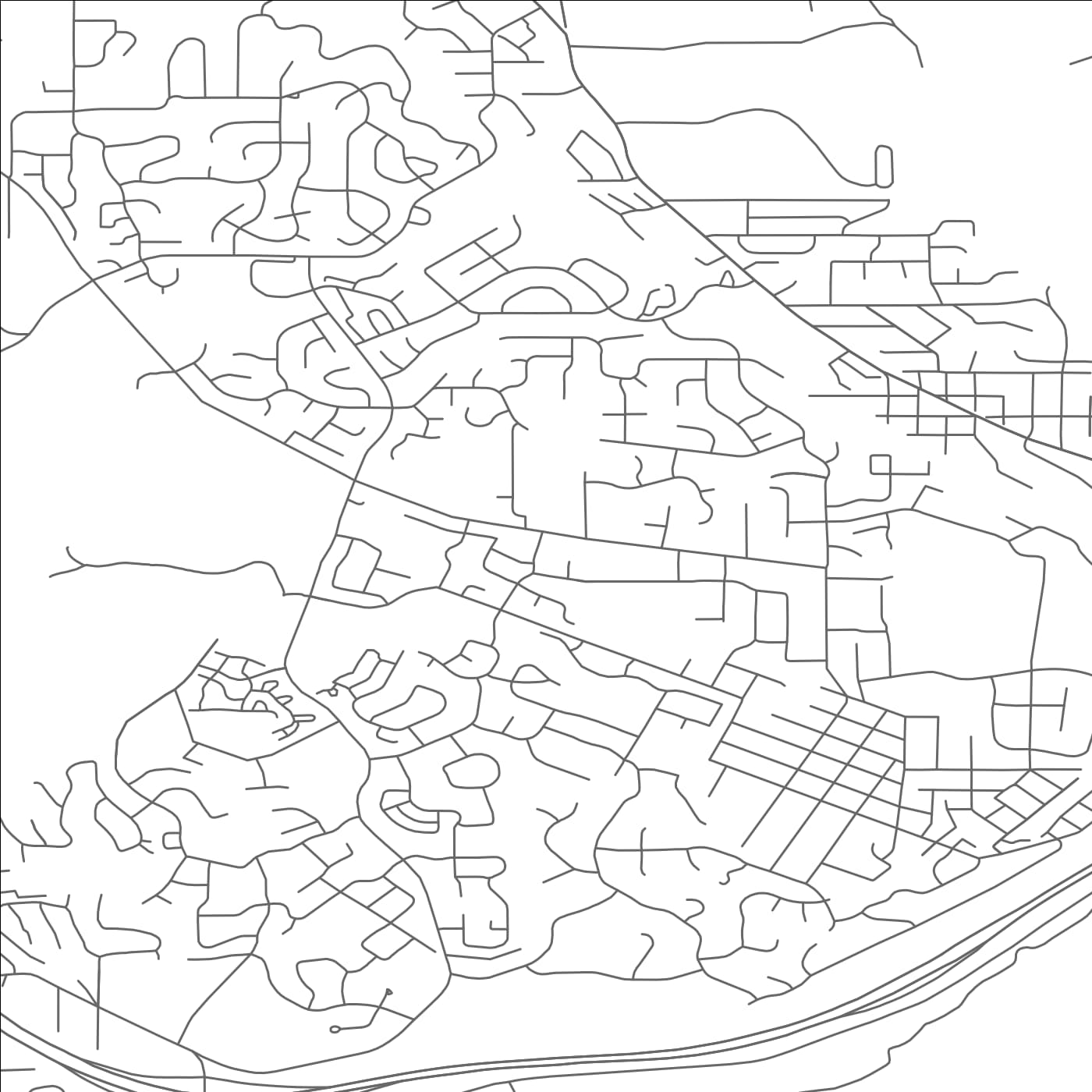 ROAD MAP OF WEST LINN, OREGON BY MAPBAKES