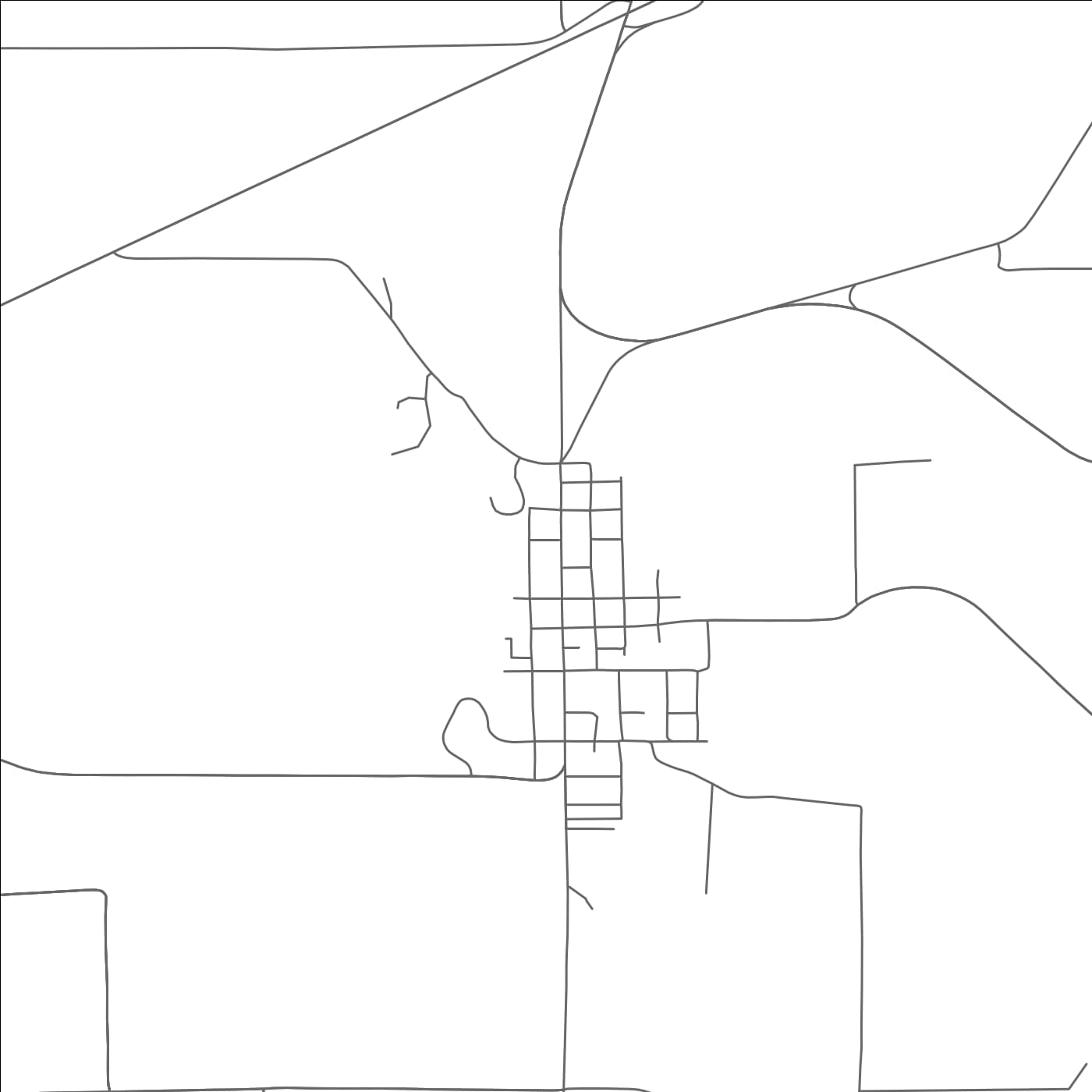 ROAD MAP OF WESTON, OREGON BY MAPBAKES