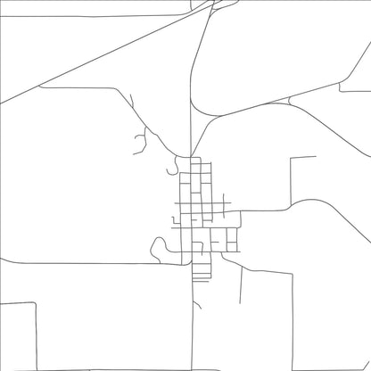 ROAD MAP OF WESTON, OREGON BY MAPBAKES