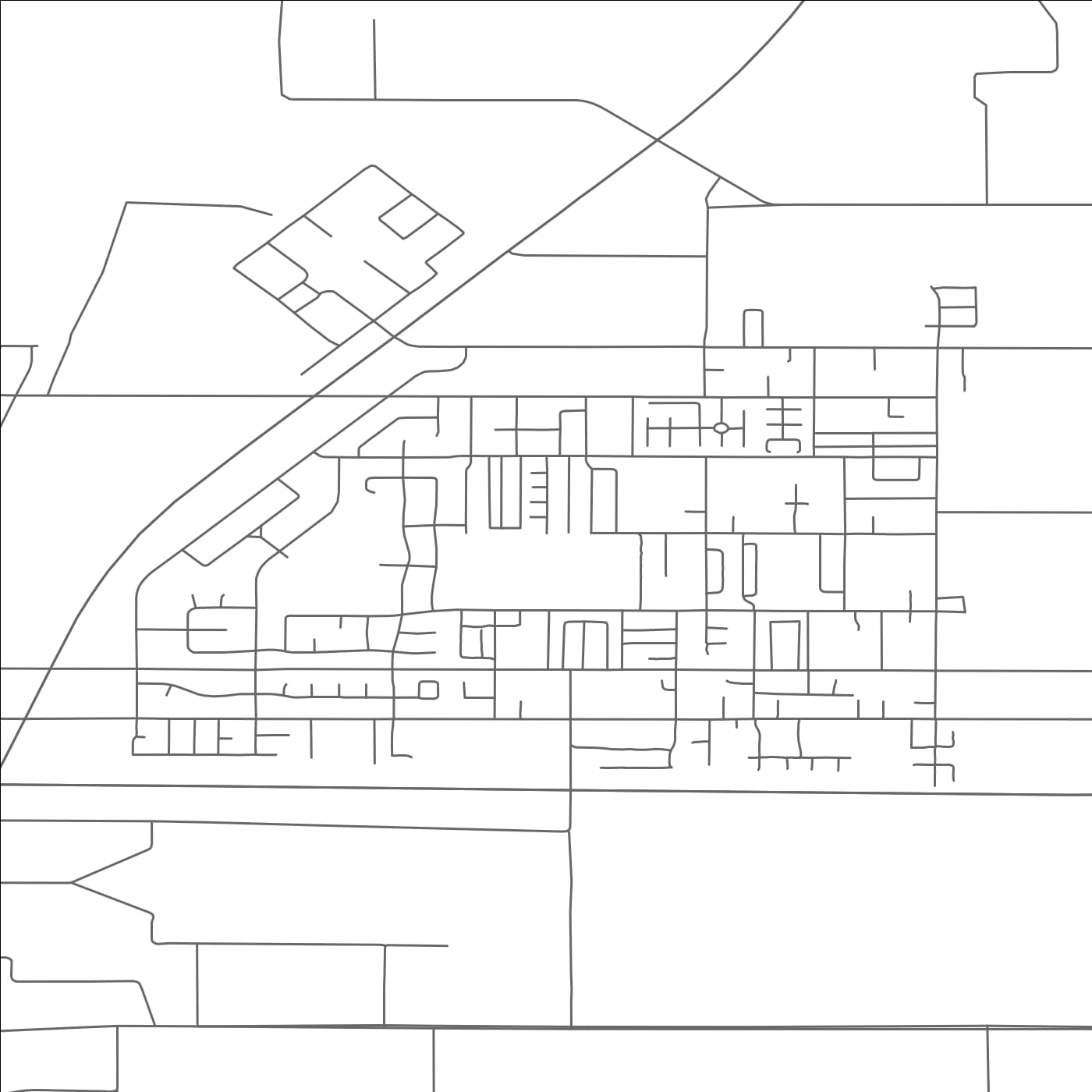 ROAD MAP OF WHITE CITY, OREGON BY MAPBAKES