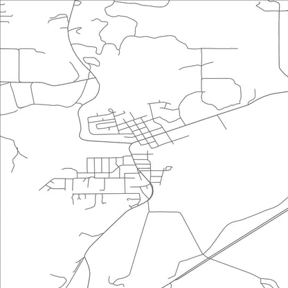 ROAD MAP OF WILLAMINA, OREGON BY MAPBAKES