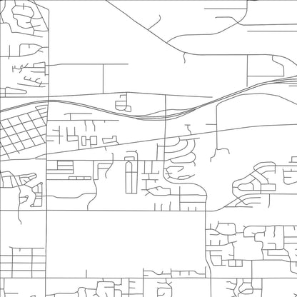 ROAD MAP OF WOOD VILLAGE, OREGON BY MAPBAKES