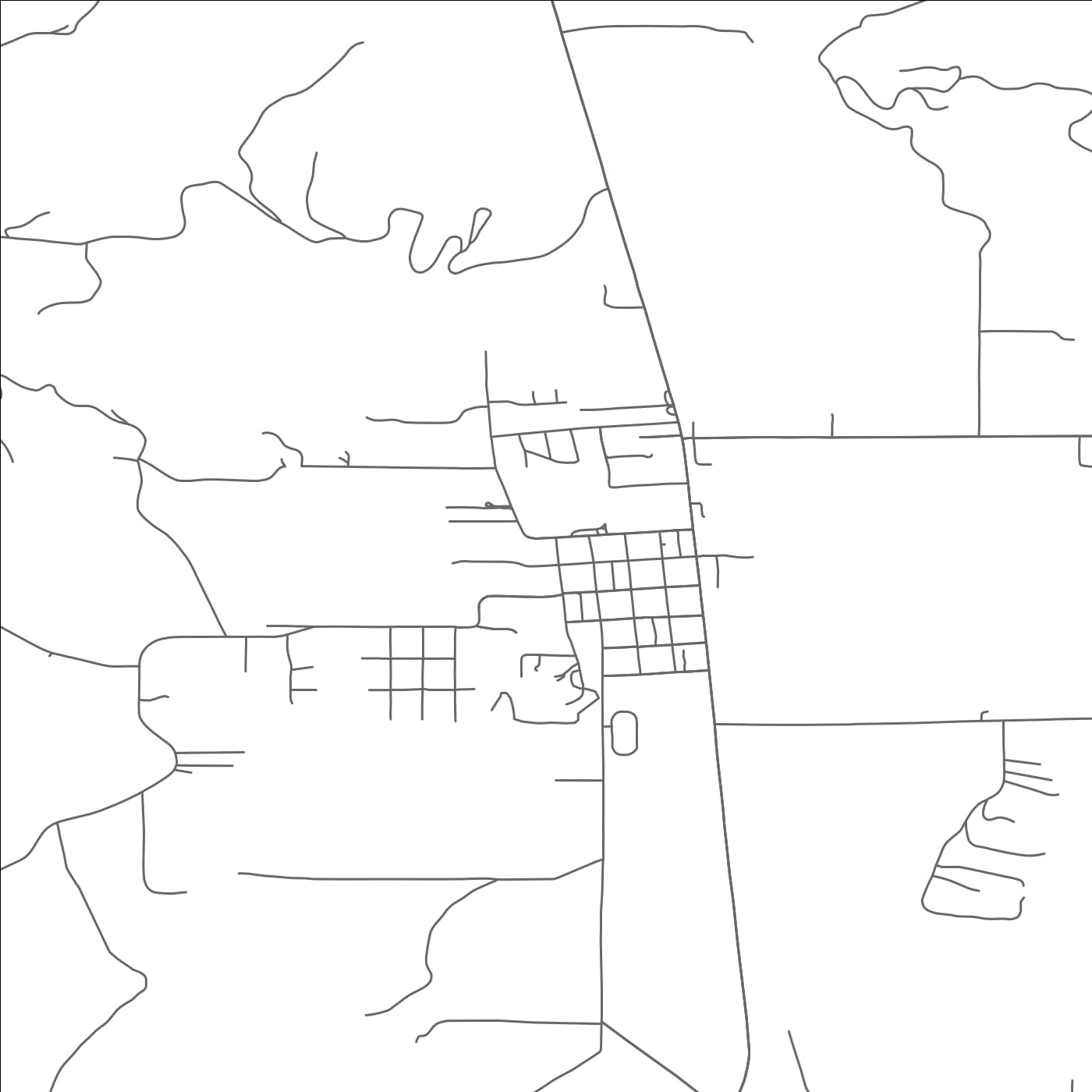 ROAD MAP OF YONCALLA, OREGON BY MAPBAKES