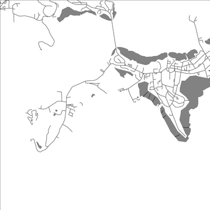 ROAD MAP OF ARCHONGELUNGEL, PALAU BY MAPBAKES