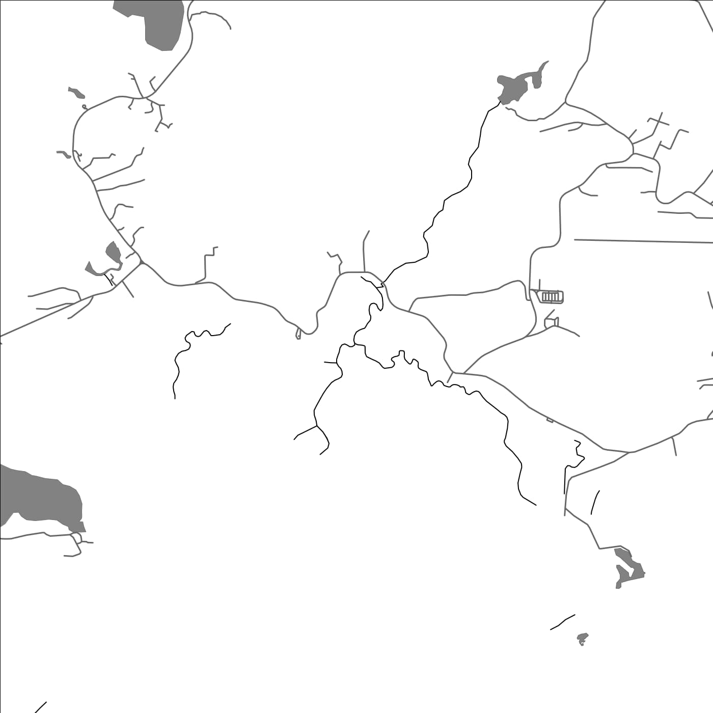 ROAD MAP OF NGERULUOBEL, PALAU BY MAPBAKES