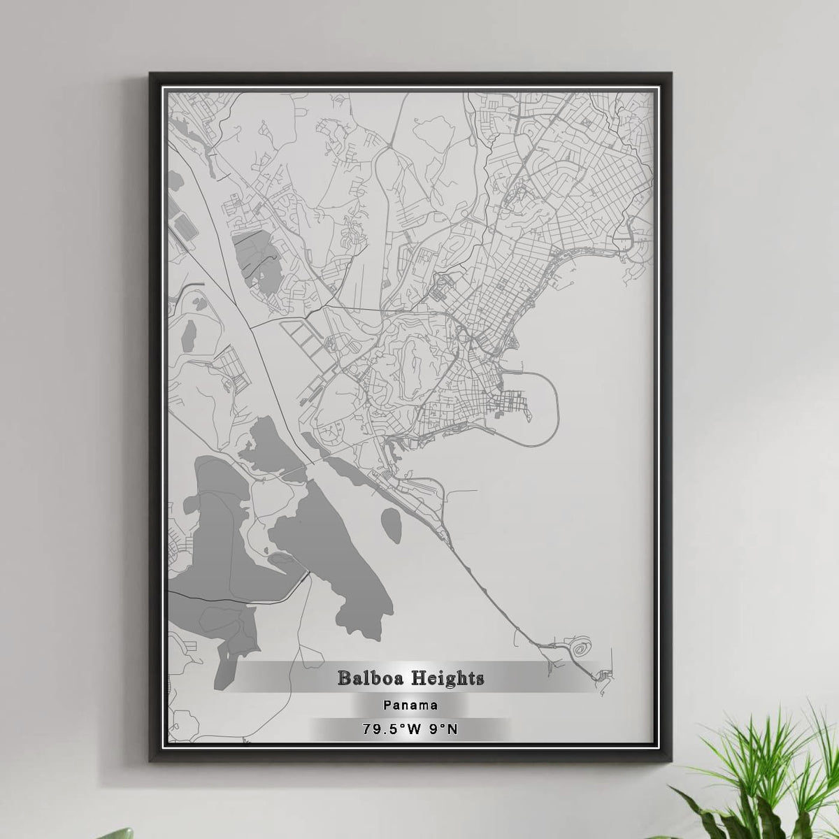 ROAD MAP OF BALBOA HEIGHTS, PANAMA BY MAPBAKES