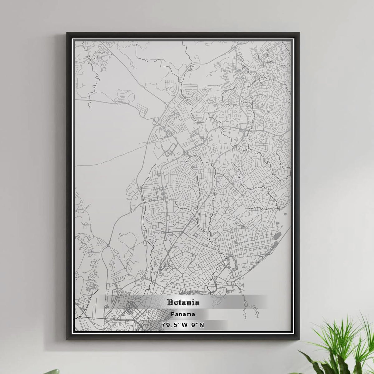 ROAD MAP OF BETANIA, PANAMA BY MAPBAKES
