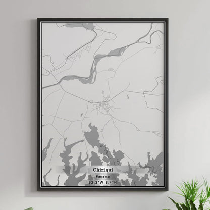 ROAD MAP OF CHIRIQUÍ, PANAMA BY MAPBAKES