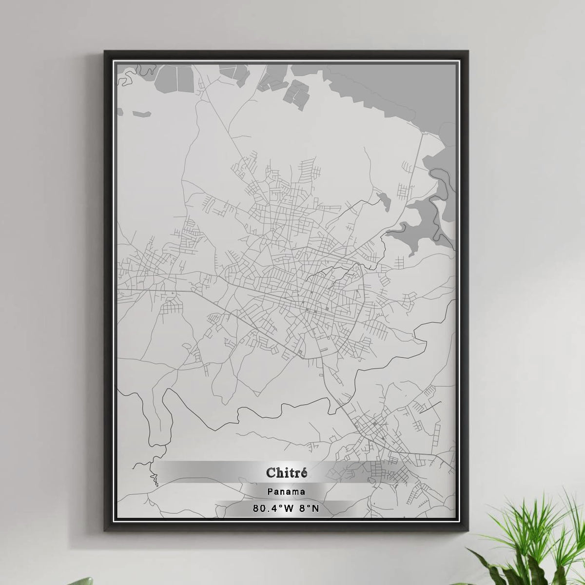 ROAD MAP OF CHITRÉ, PANAMA BY MAPBAKES