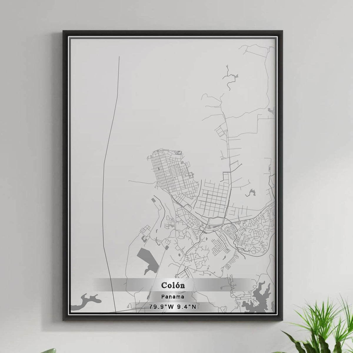 ROAD MAP OF COLÓN, PANAMA BY MAPBAKES