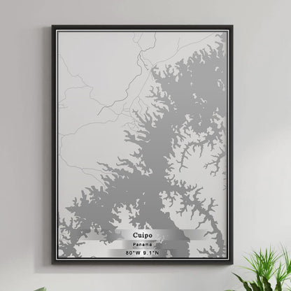 ROAD MAP OF CUIPO, PANAMA BY MAPBAKES