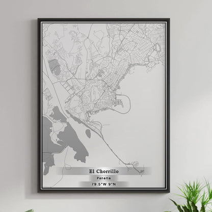ROAD MAP OF EL CHORRILLO, PANAMA BY MAPBAKES