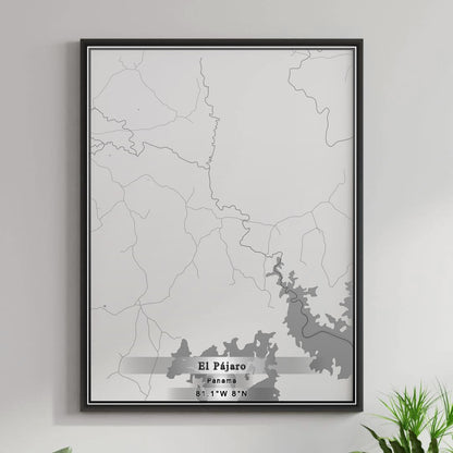 ROAD MAP OF EL PÁJARO, PANAMA BY MAPBAKES