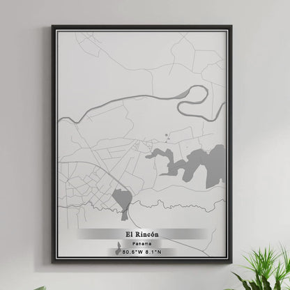 ROAD MAP OF EL RINCÓN, PANAMA BY MAPBAKES