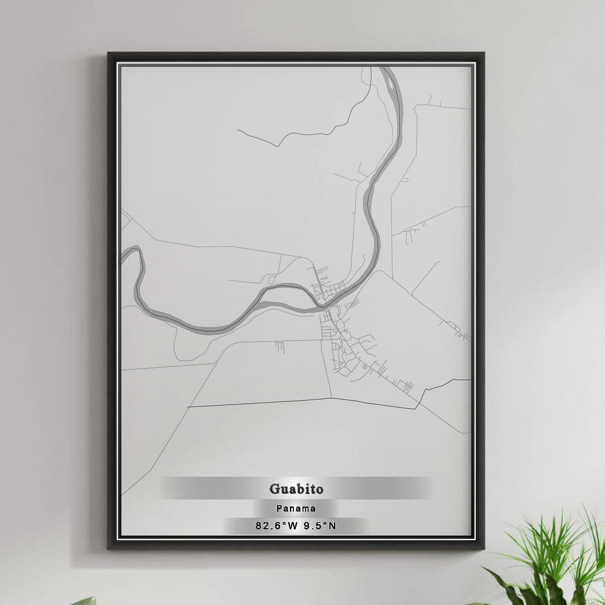 ROAD MAP OF GUABITO, PANAMA BY MAPBAKES