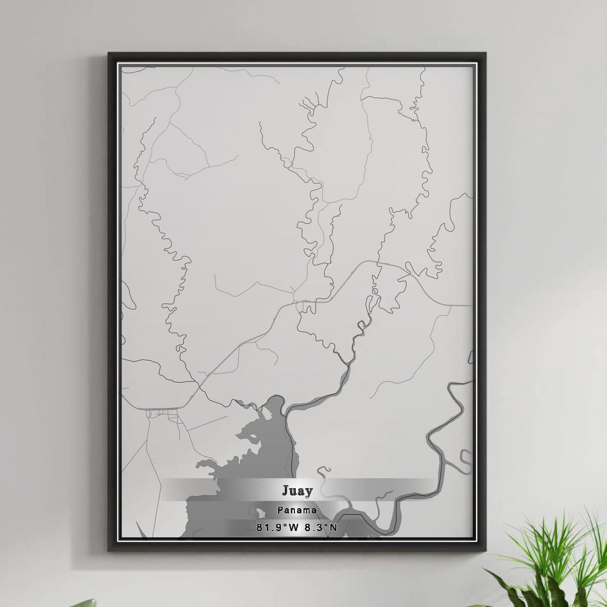 ROAD MAP OF JUAY, PANAMA BY MAPBAKES