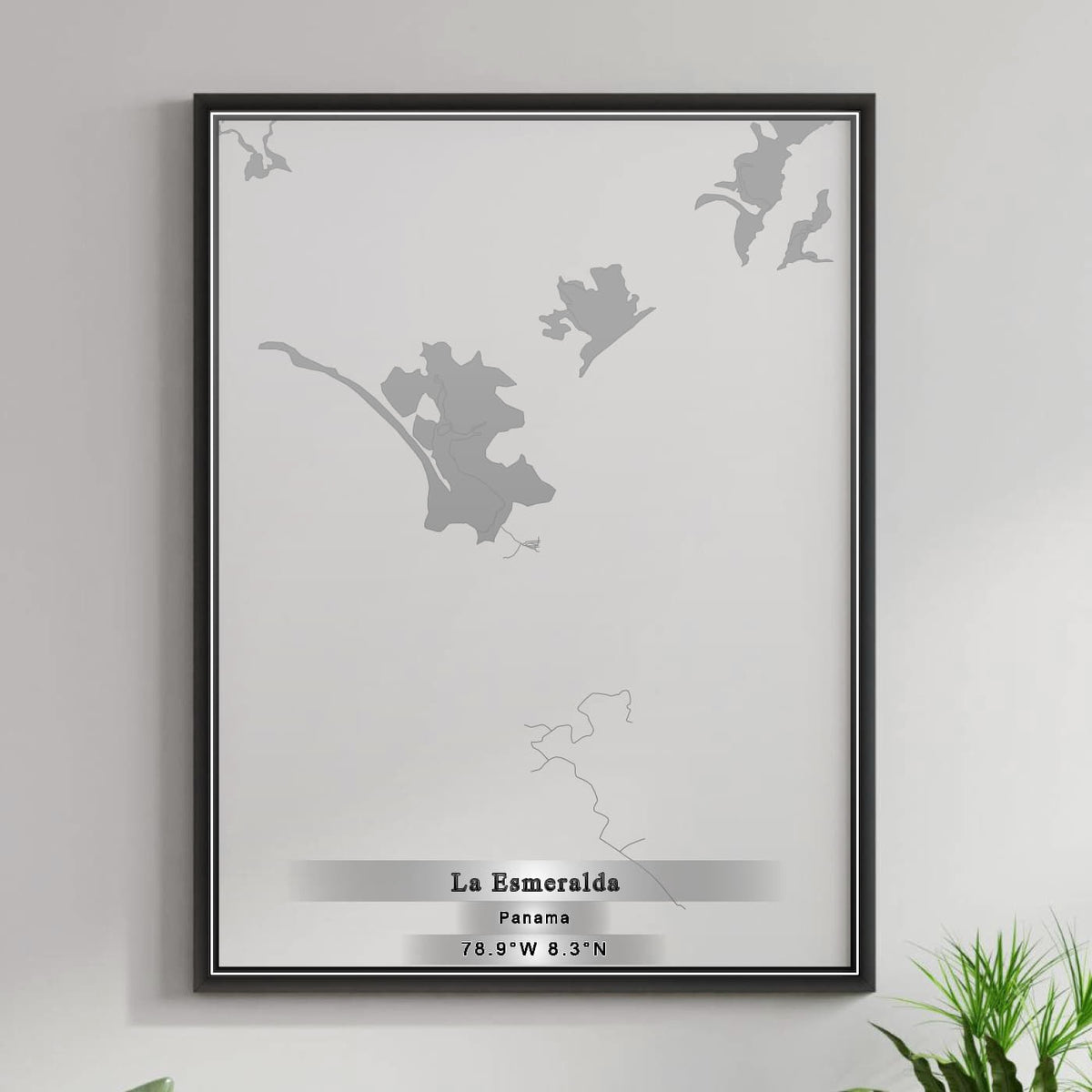 ROAD MAP OF LA ESMERALDA, PANAMA BY MAPBAKES