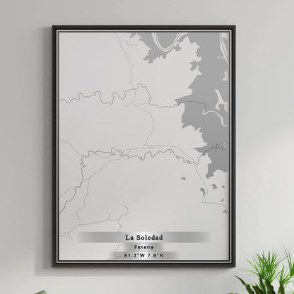 ROAD MAP OF LA SOLEDAD, PANAMA BY MAPBAKES