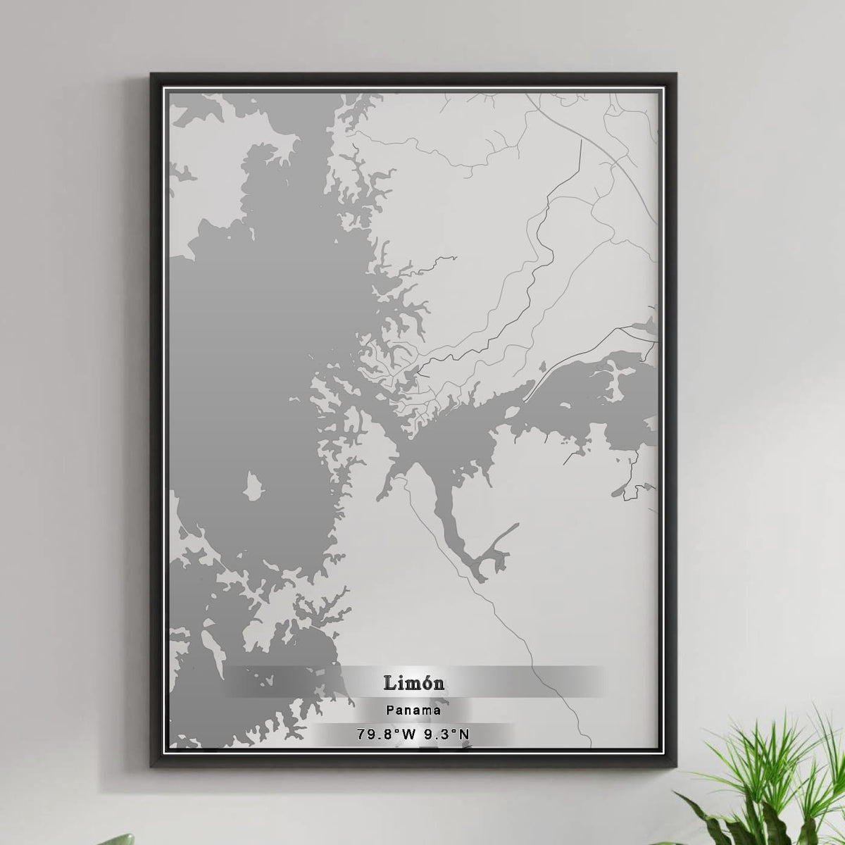 ROAD MAP OF LIMÓN, PANAMA BY MAPBAKES