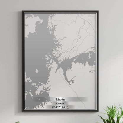 ROAD MAP OF LIMÓN, PANAMA BY MAPBAKES