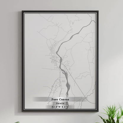 ROAD MAP OF PASO CANOAS, PANAMA BY MAPBAKES