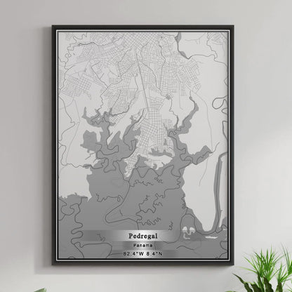 ROAD MAP OF PEDREGAL, PANAMA BY MAPBAKES