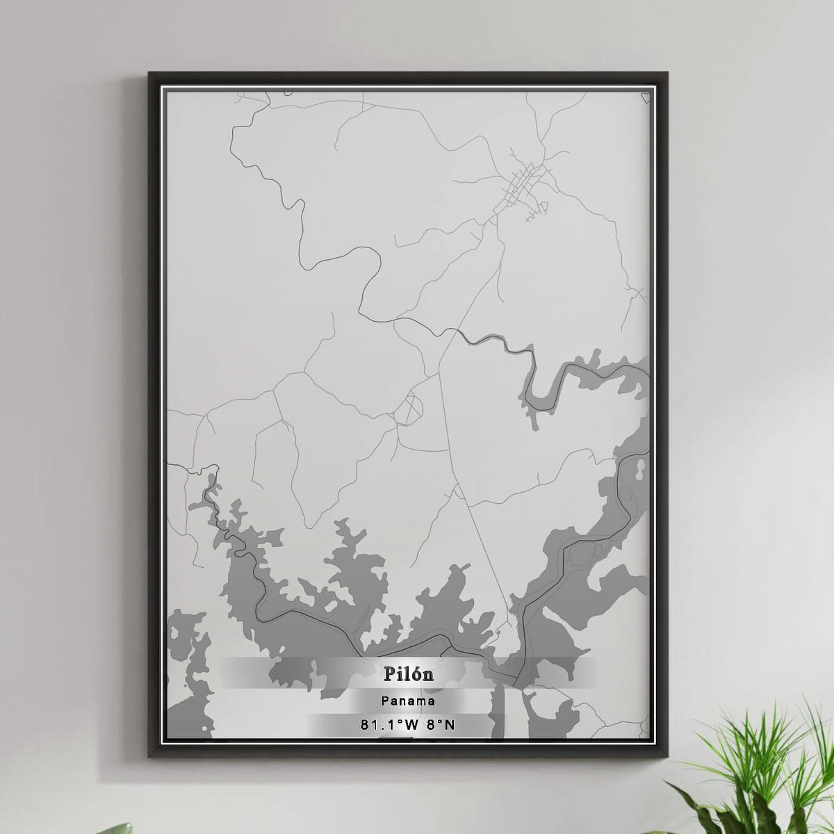 ROAD MAP OF PILÓN, PANAMA BY MAPBAKES