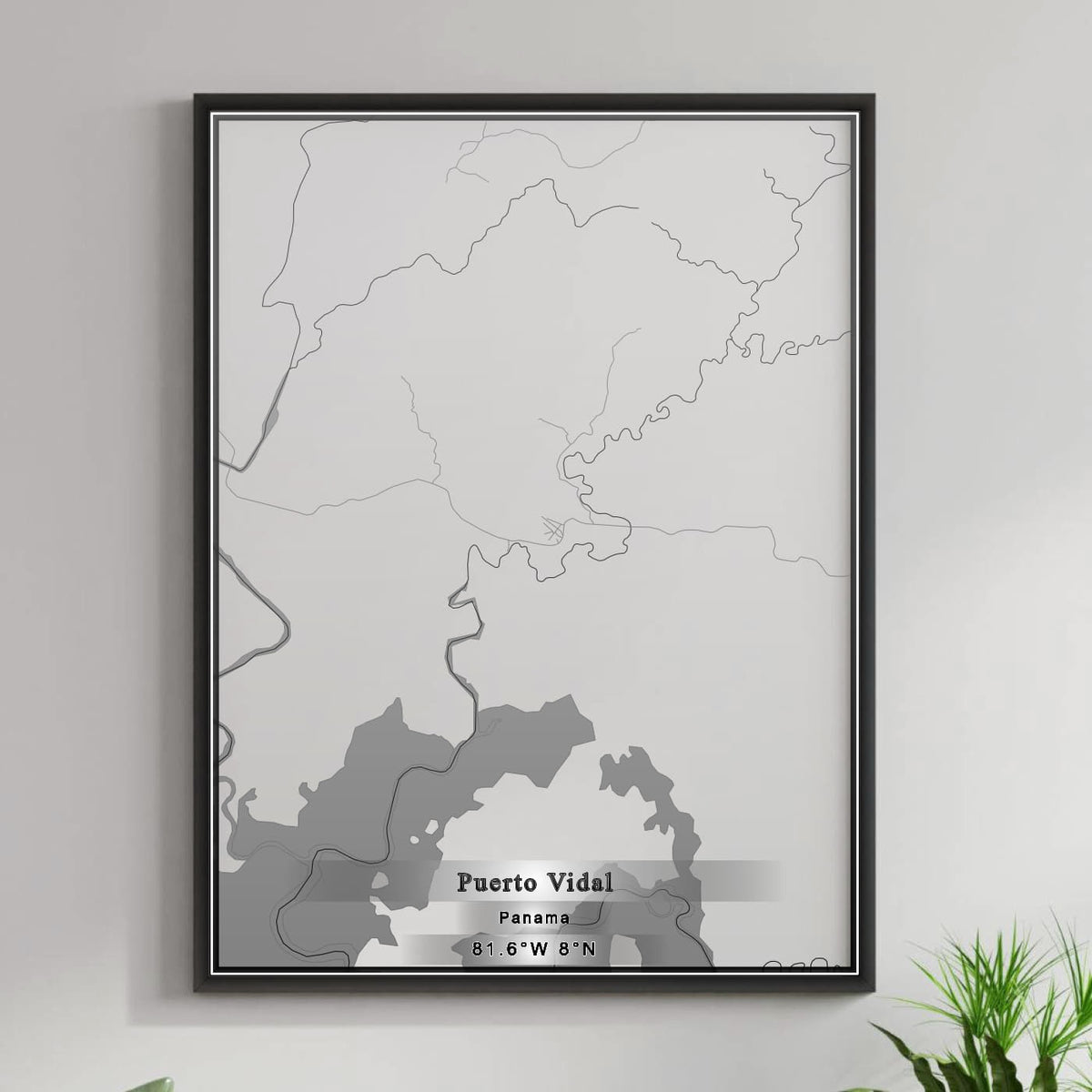 ROAD MAP OF PUERTO VIDAL, PANAMA BY MAPBAKES