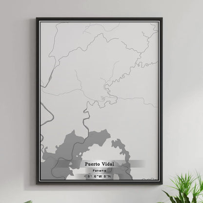 ROAD MAP OF PUERTO VIDAL, PANAMA BY MAPBAKES