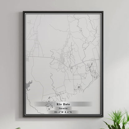 ROAD MAP OF RÍO HATO, PANAMA BY MAPBAKES