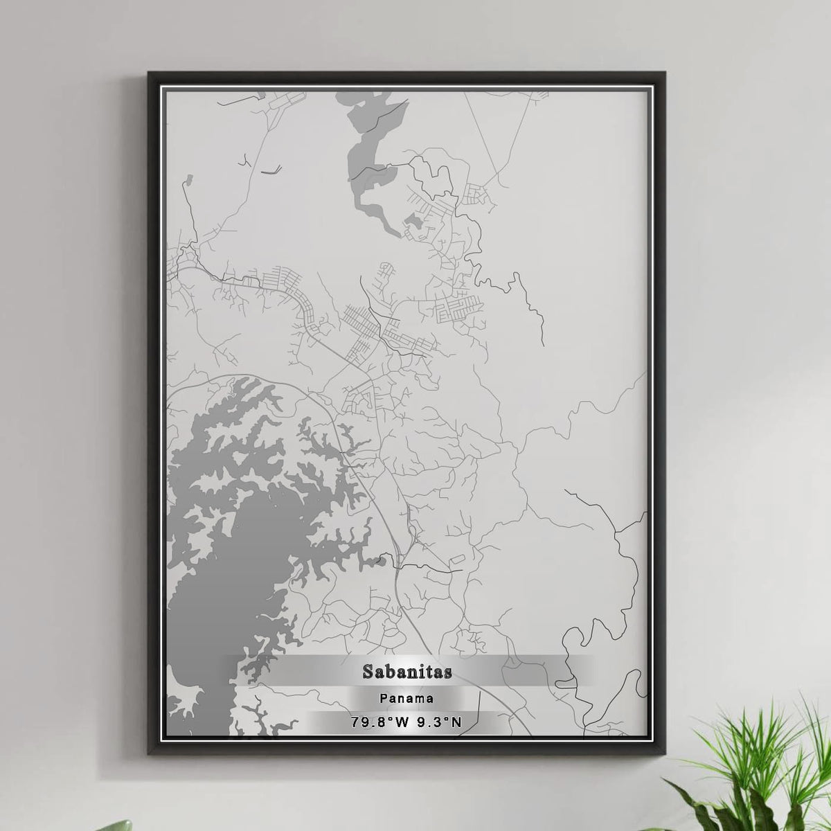 ROAD MAP OF SABANITAS, PANAMA BY MAPBAKES