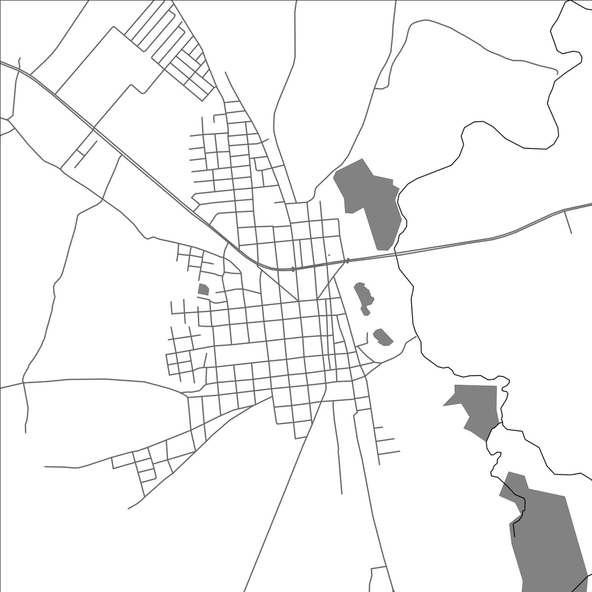 ROAD MAP OF ANTÓN, PANAMA BY MAPBAKES