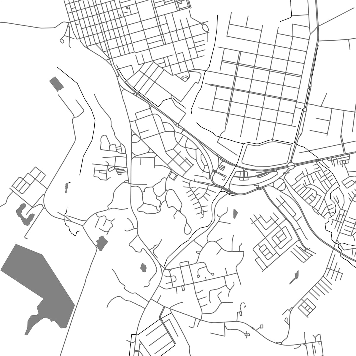ROAD MAP OF ARCO IRIS, PANAMA BY MAPBAKES