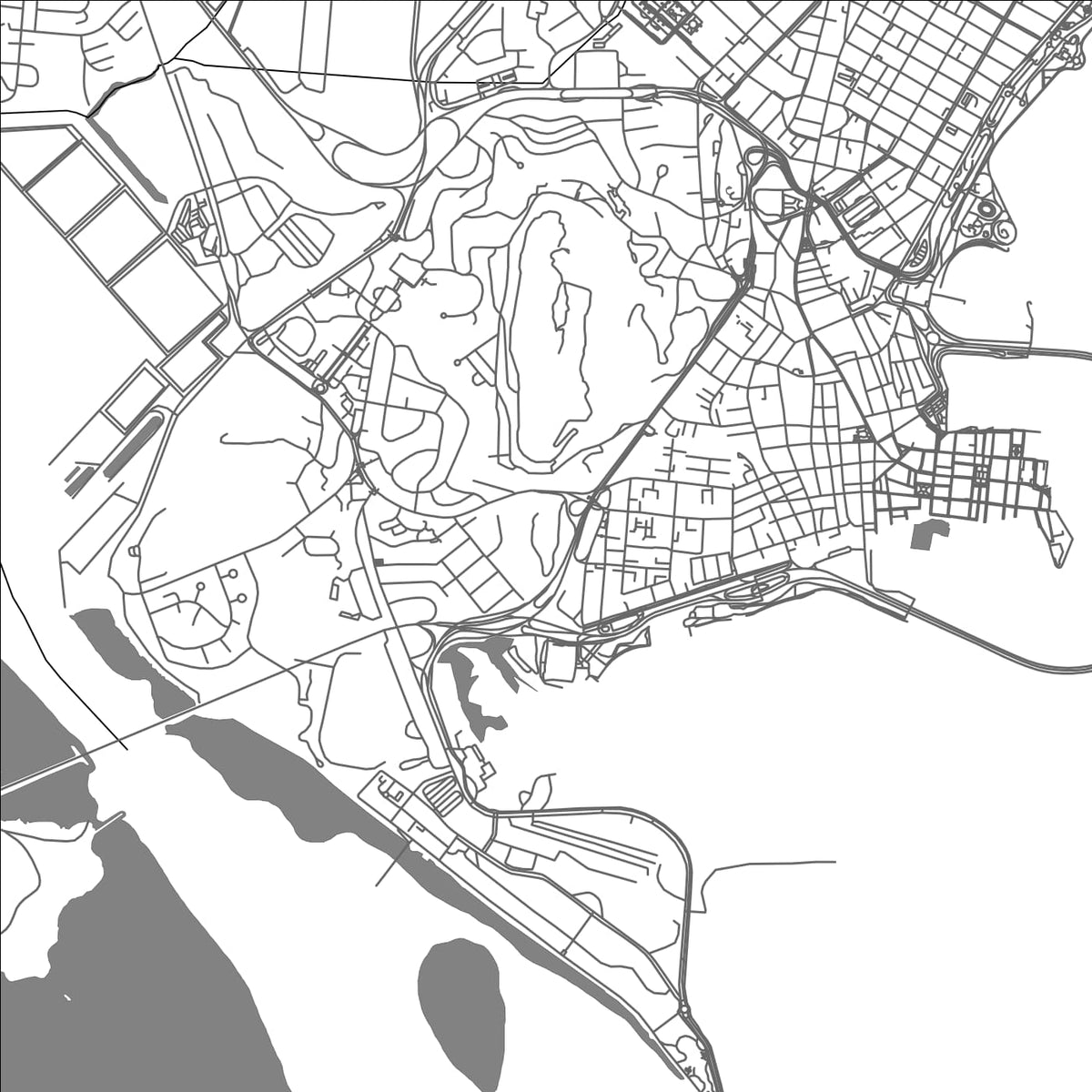 ROAD MAP OF BALBOA HEIGHTS, PANAMA BY MAPBAKES