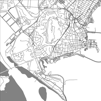 ROAD MAP OF BALBOA HEIGHTS, PANAMA BY MAPBAKES