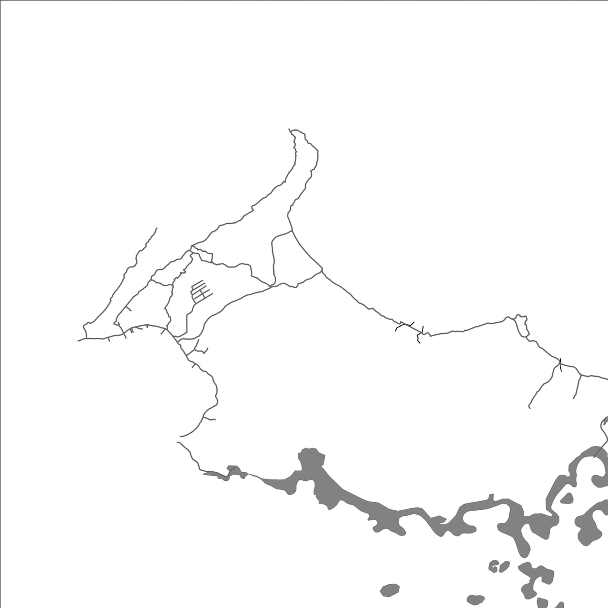 ROAD MAP OF BASTIMENTOS, PANAMA BY MAPBAKES