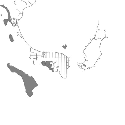 ROAD MAP OF BOCAS DEL TORO, PANAMA BY MAPBAKES
